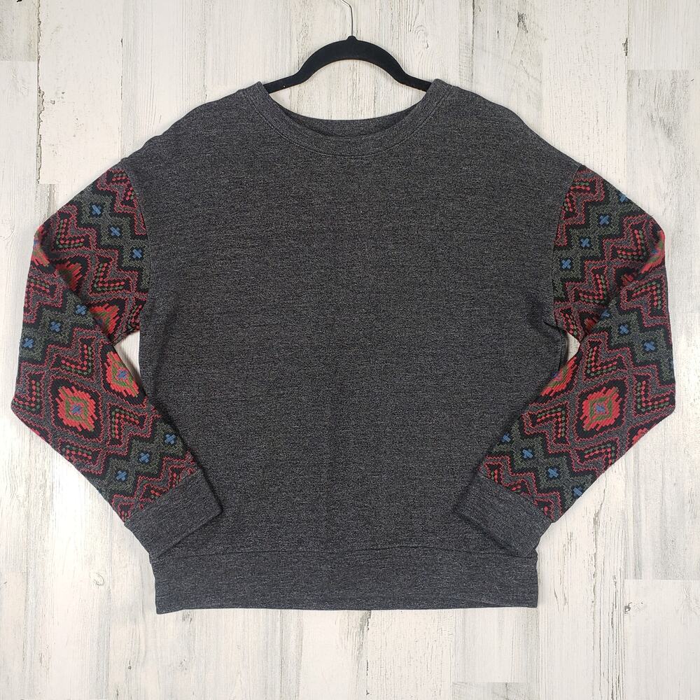 Miss Me Vintage Crew Neck Embroidered Southwest Sweatshirt Women's Size Small